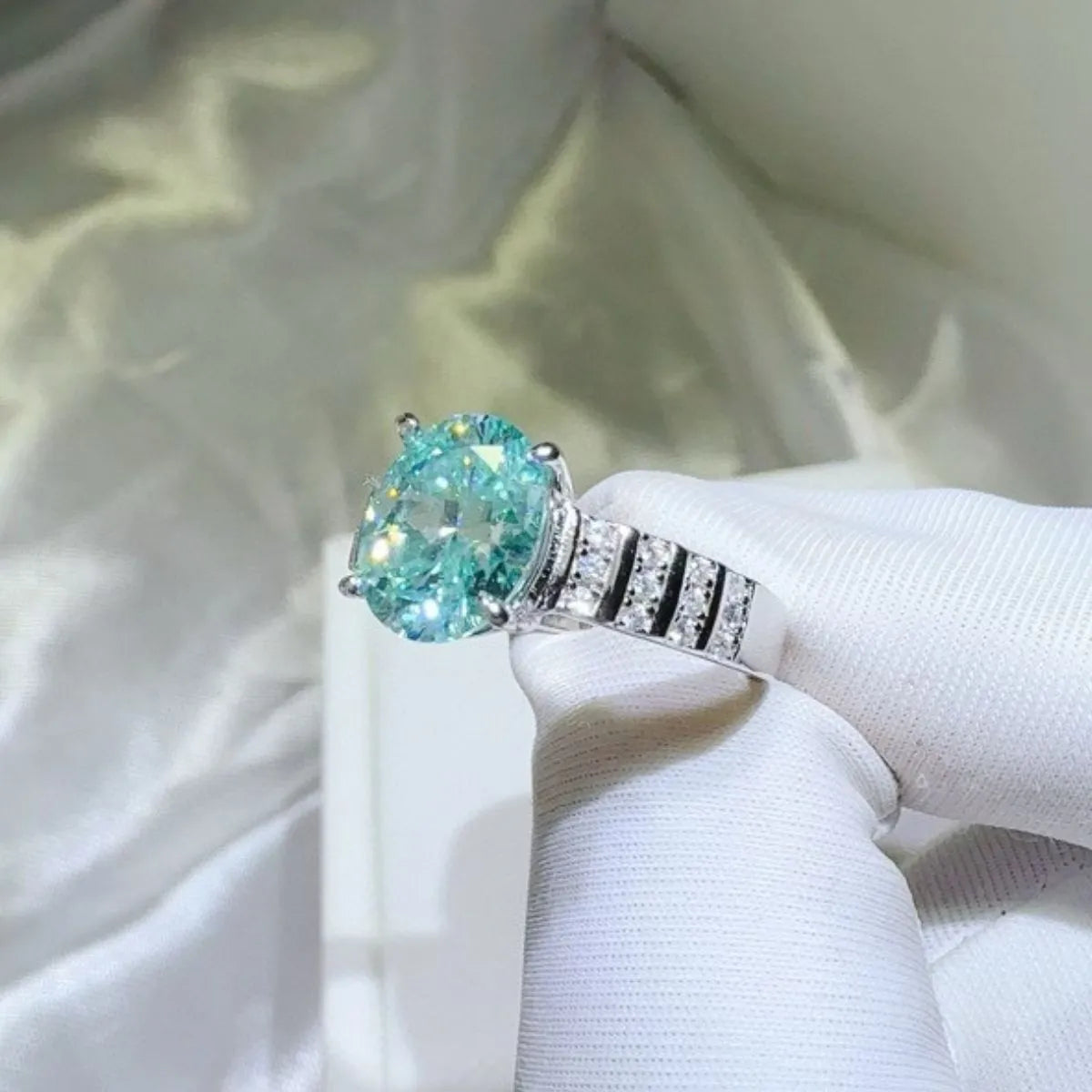 2 Carat Moissanite 925 Sterling Silver Ring OutfitFlow