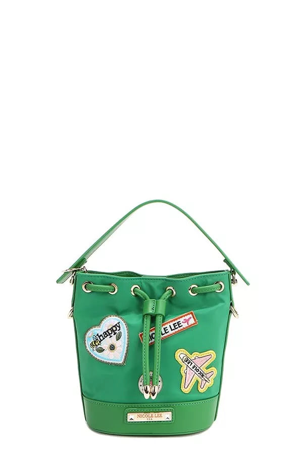 Nicole Lee USA Color Patch Bucket Bag Trendsi