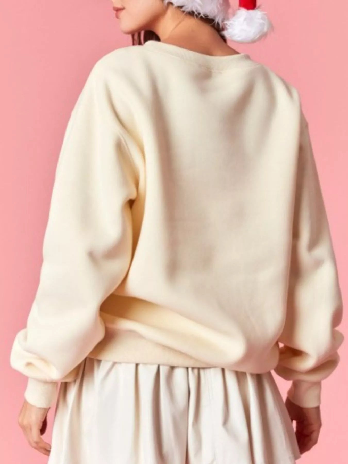 Holly Jolly Crew Neck Christmas Sweatshirt OutfitFlow