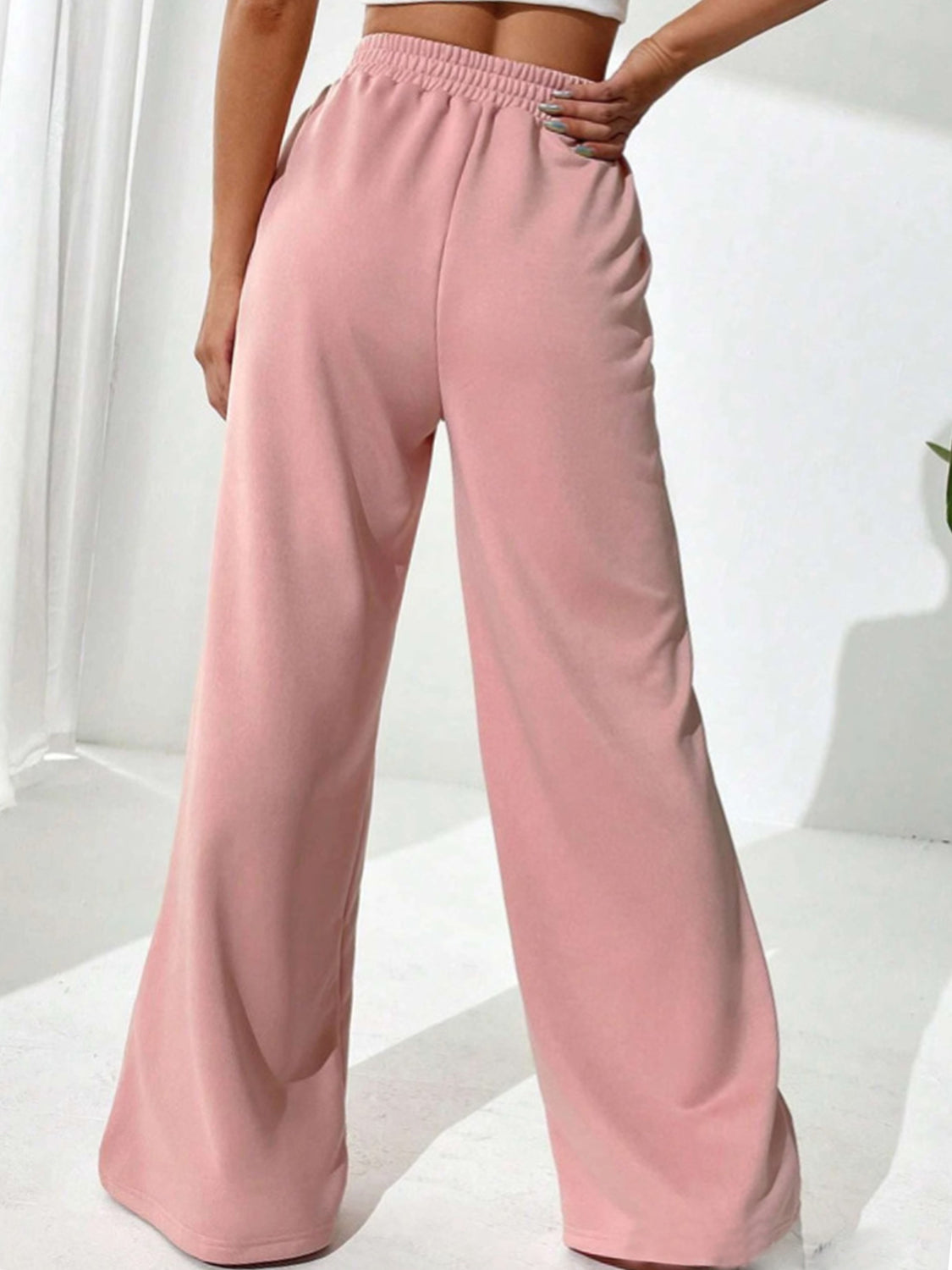 Outfit Flow - Elastic Waist Wide Leg Pants