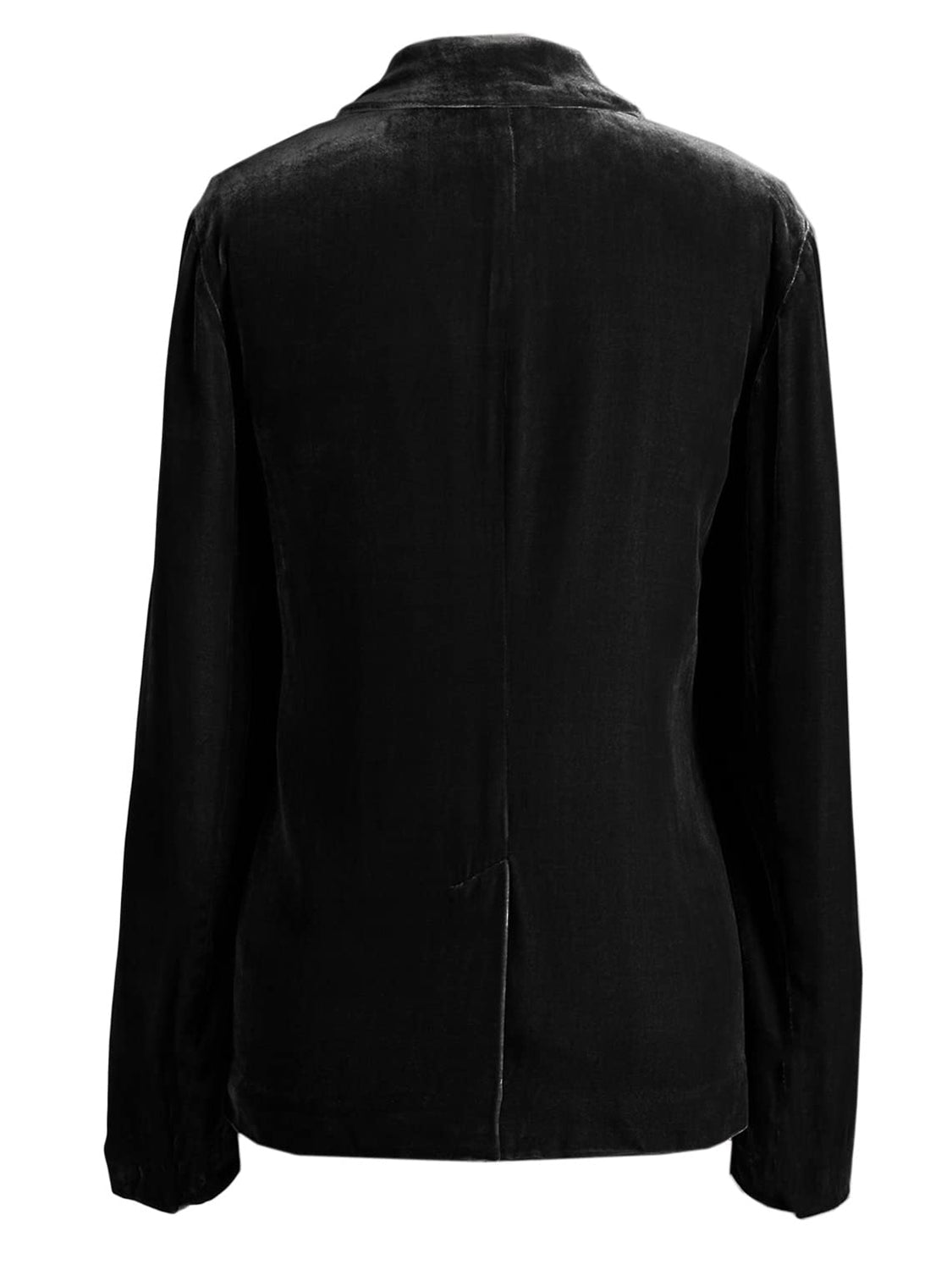 Pocketed Button Up Lapel Collar Blazer OutfitFlow
