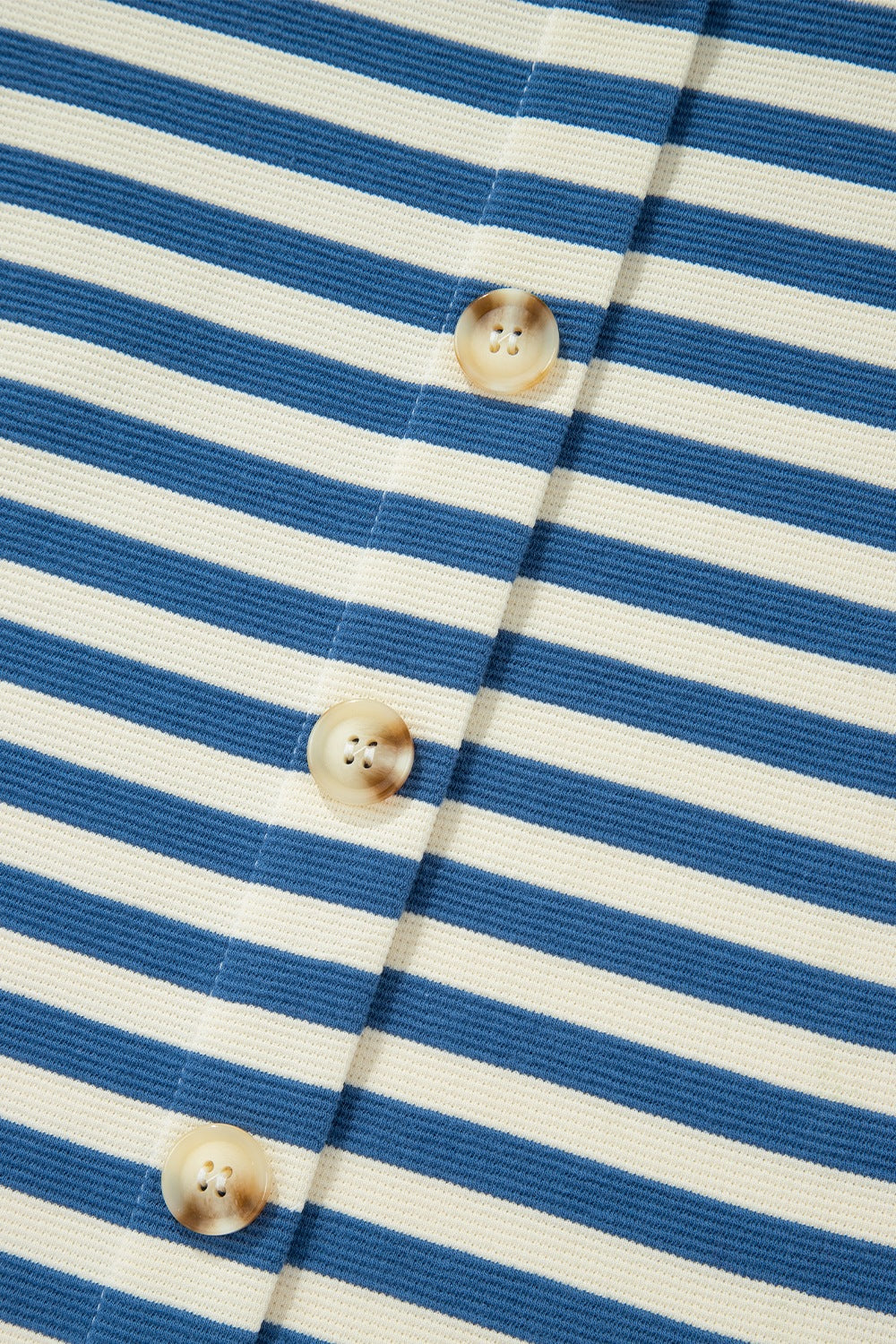 Stripe Chest Pocket Notched Top OutfitFlow