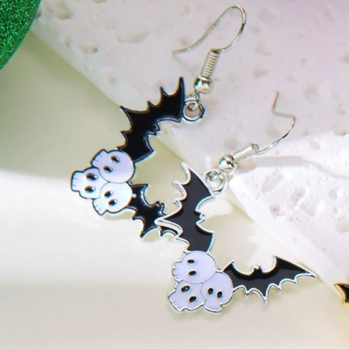 Halloween Bat Drop Earrings OutfitFlow