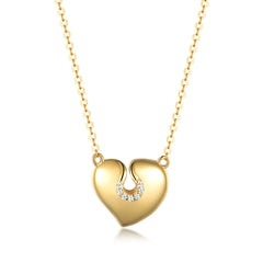 Moissanite 925 Sterling Silver Heart Necklace OutfitFlow