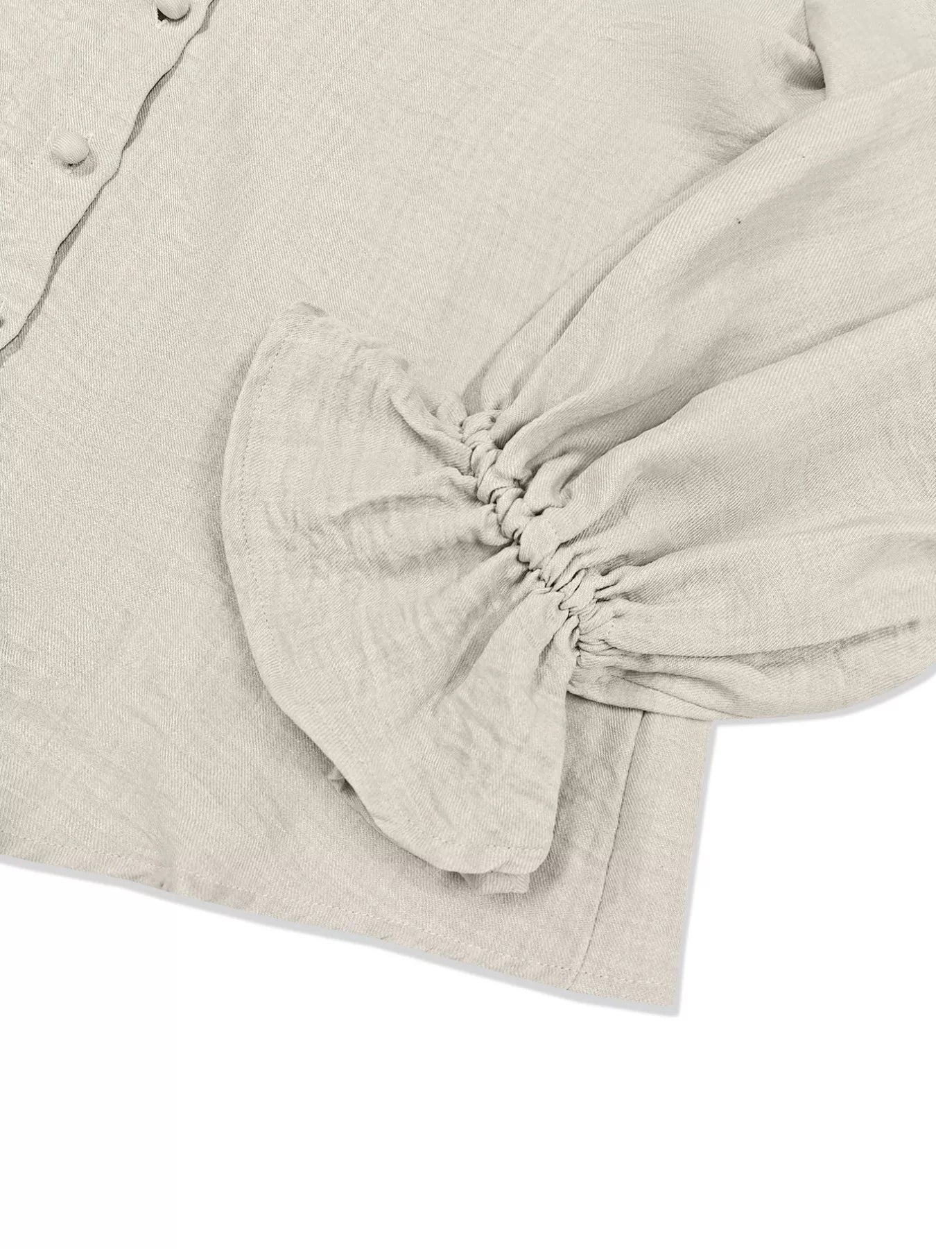 Ruffle Sleeve Shirt and Pants Set OutfitFlow