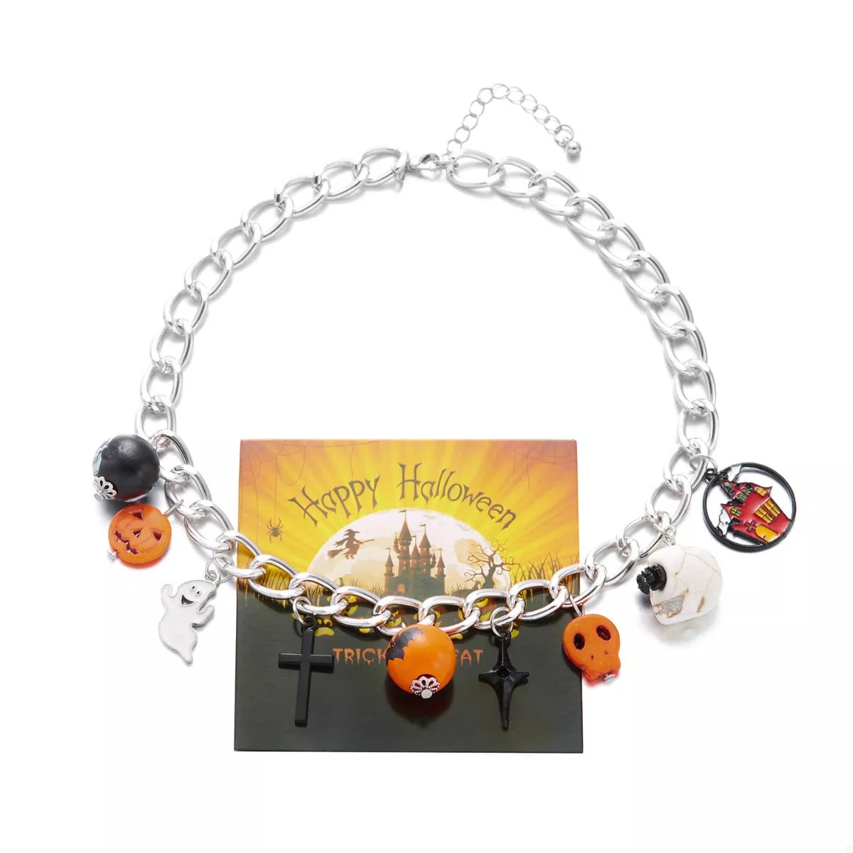 Halloween Charm Chain Necklace OutfitFlow