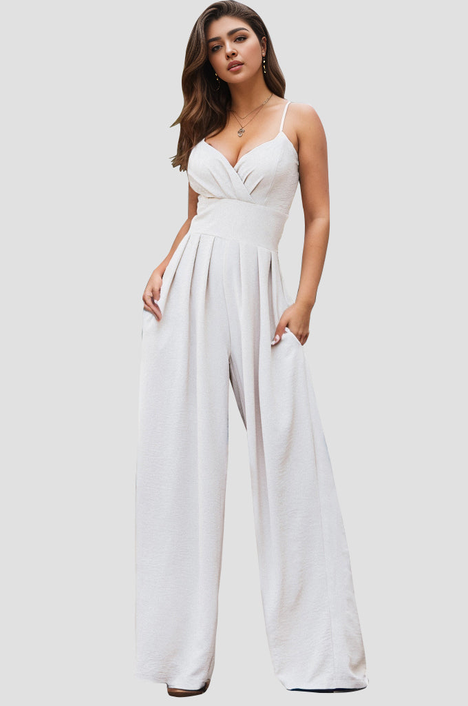 Outfit Flow - Spaghetti Strap Wide Leg Jumpsuit