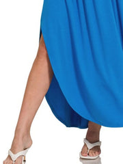 Zenana Smocked Waist Side Slit Maxi Skirt With Pockets OutfitFlow