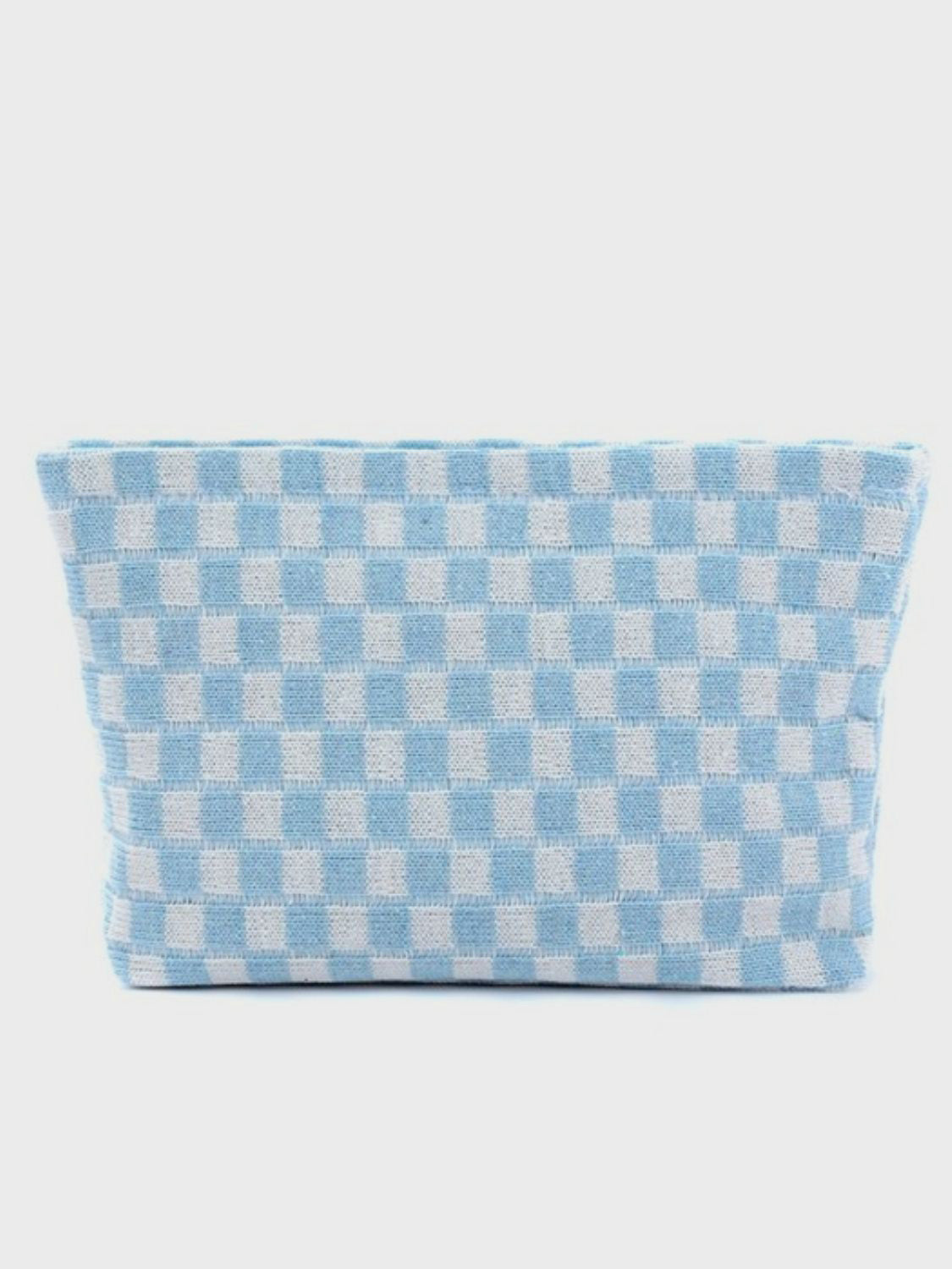 Outfit Flow - Zenana Checkered Makeup Clutch Bag