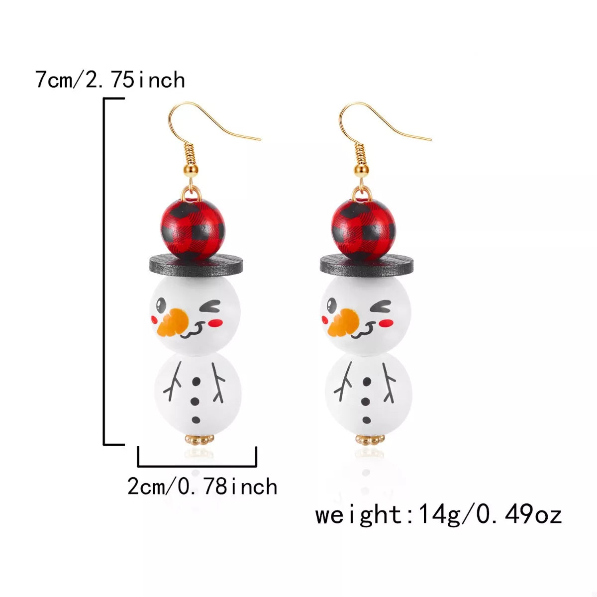 Christmas Snowman Dangle Earrings OutfitFlow
