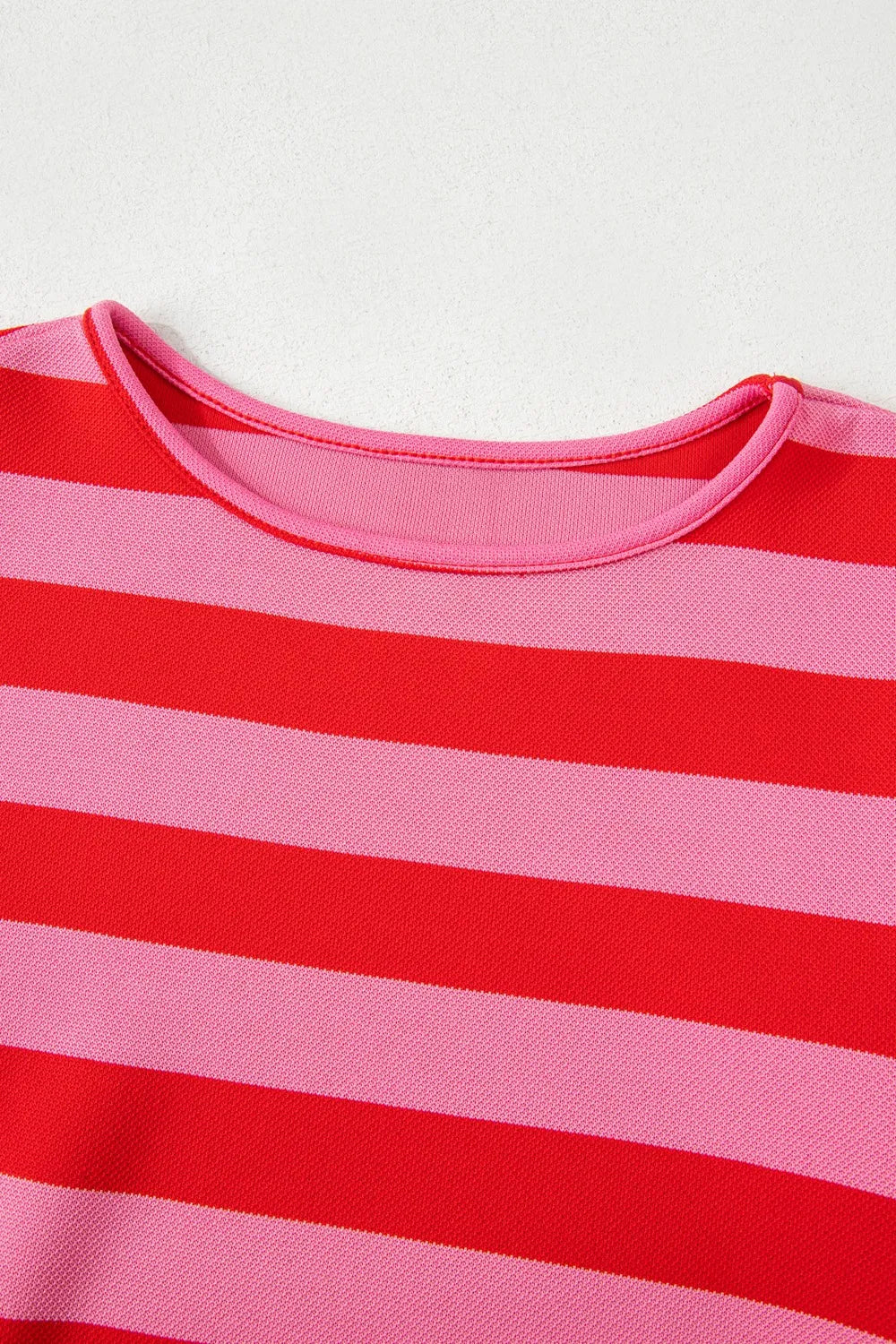 Striped Ruffle Sleeve Summer T-Shirt OutfitFlow