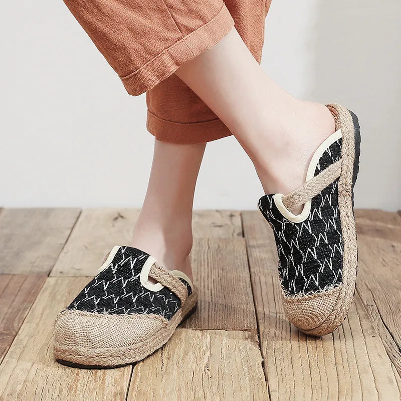 Round Toe Platform Sandals Black OutfitFlow
