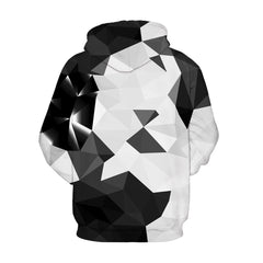 Outfit Flow - Full Size Geometric Drawstring Hoodie with Pockets