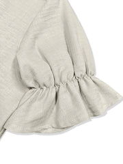 Plus Size Button-Down Shirt and Wide-Leg Pants Set OutfitFlow