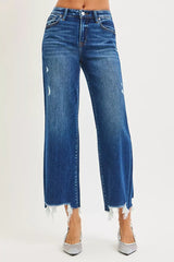RISEN High Rise Crop Wide Leg Jeans OutfitFlow