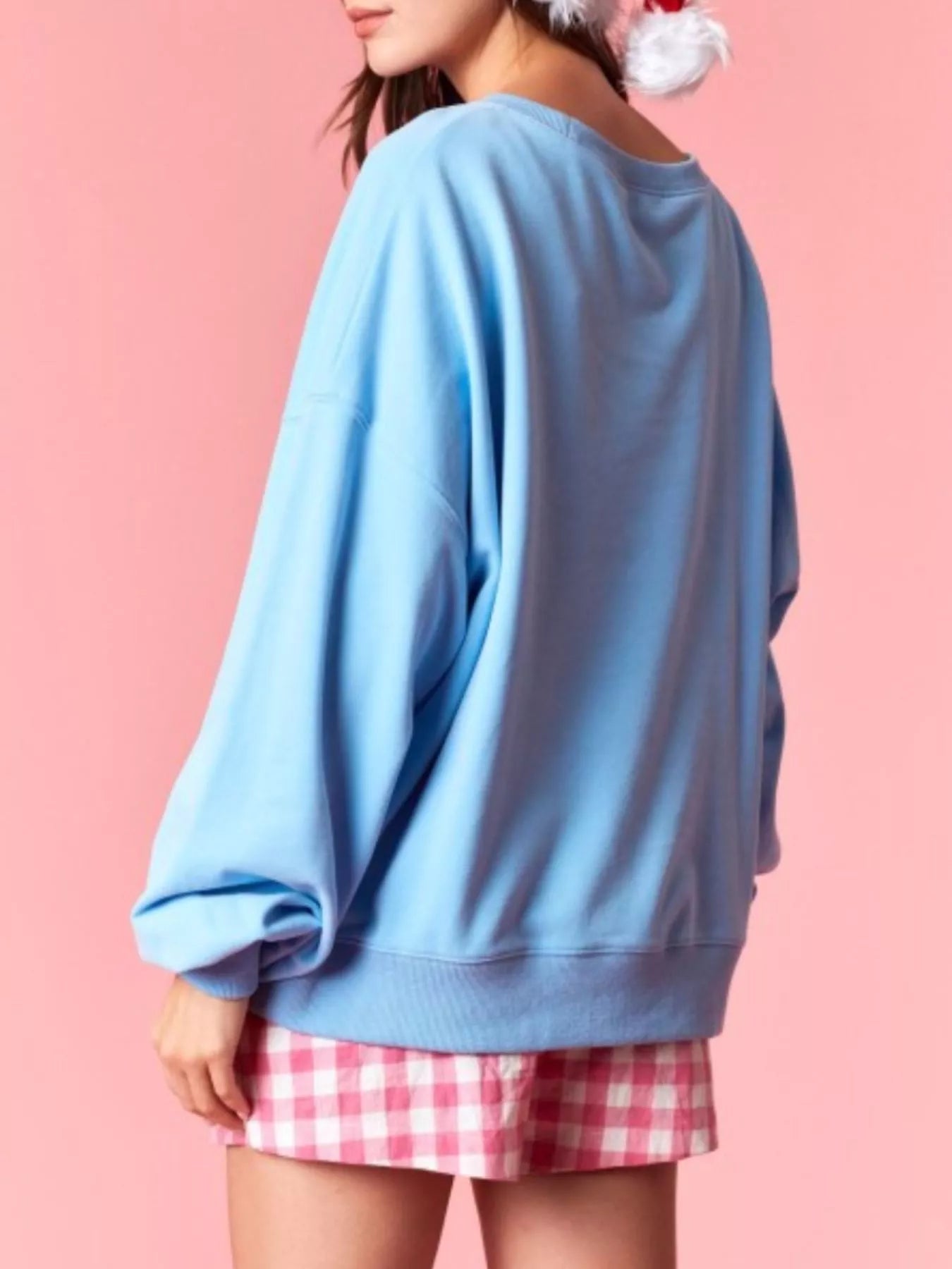 Bow Crew Neck Sweatshirt OutfitFlow