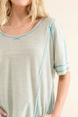 And The Why Reversed Stitch Basic T Shirt OutfitFlow