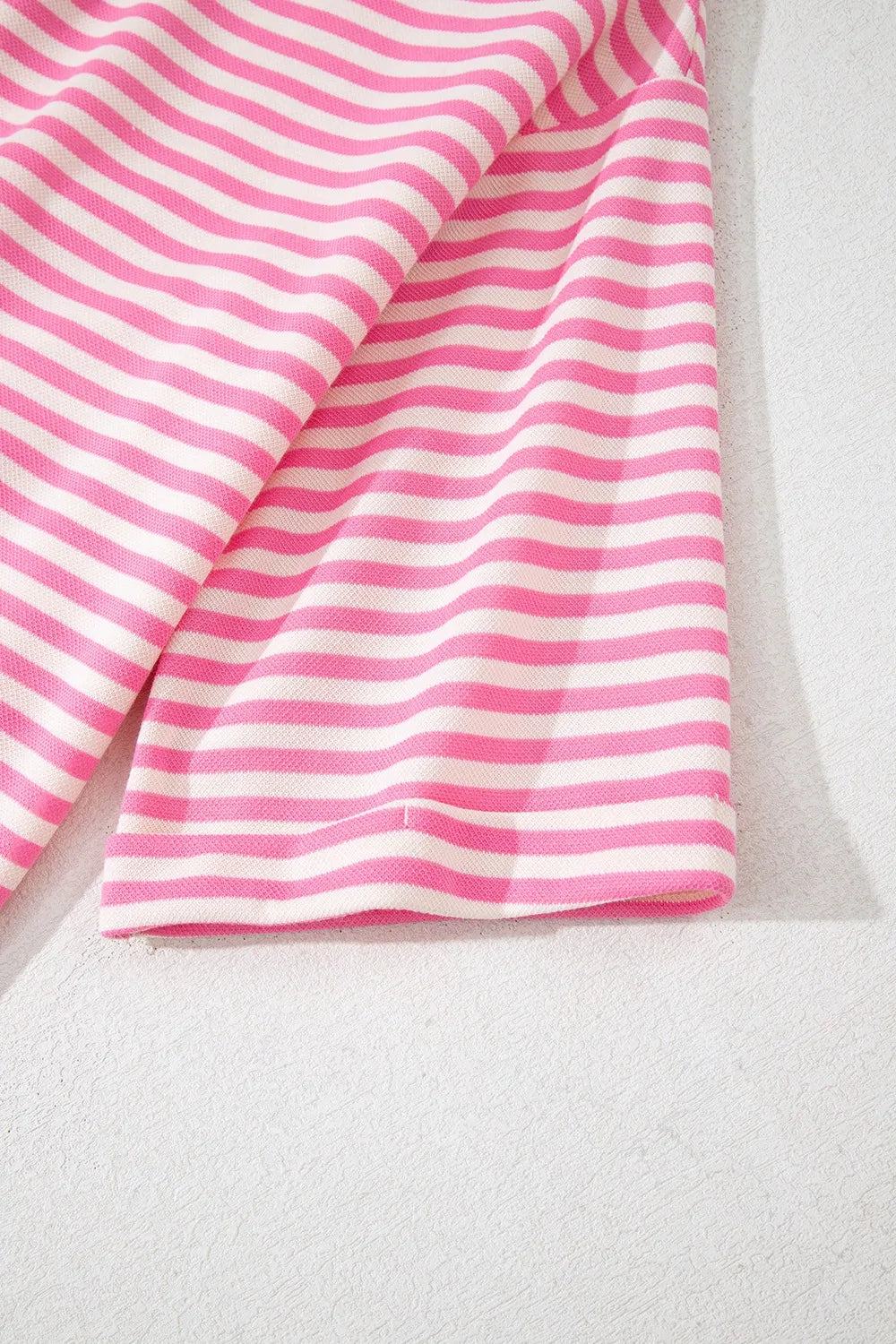 Striped Tie-Back Blouse with Cutout Detail OutfitFlow