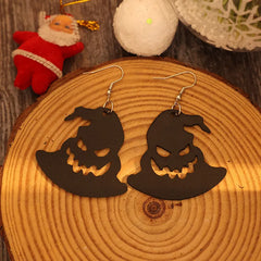 PU Leather Hat Shape Earrings OutfitFlow