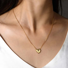 Moissanite 925 Sterling Silver Heart Necklace OutfitFlow
