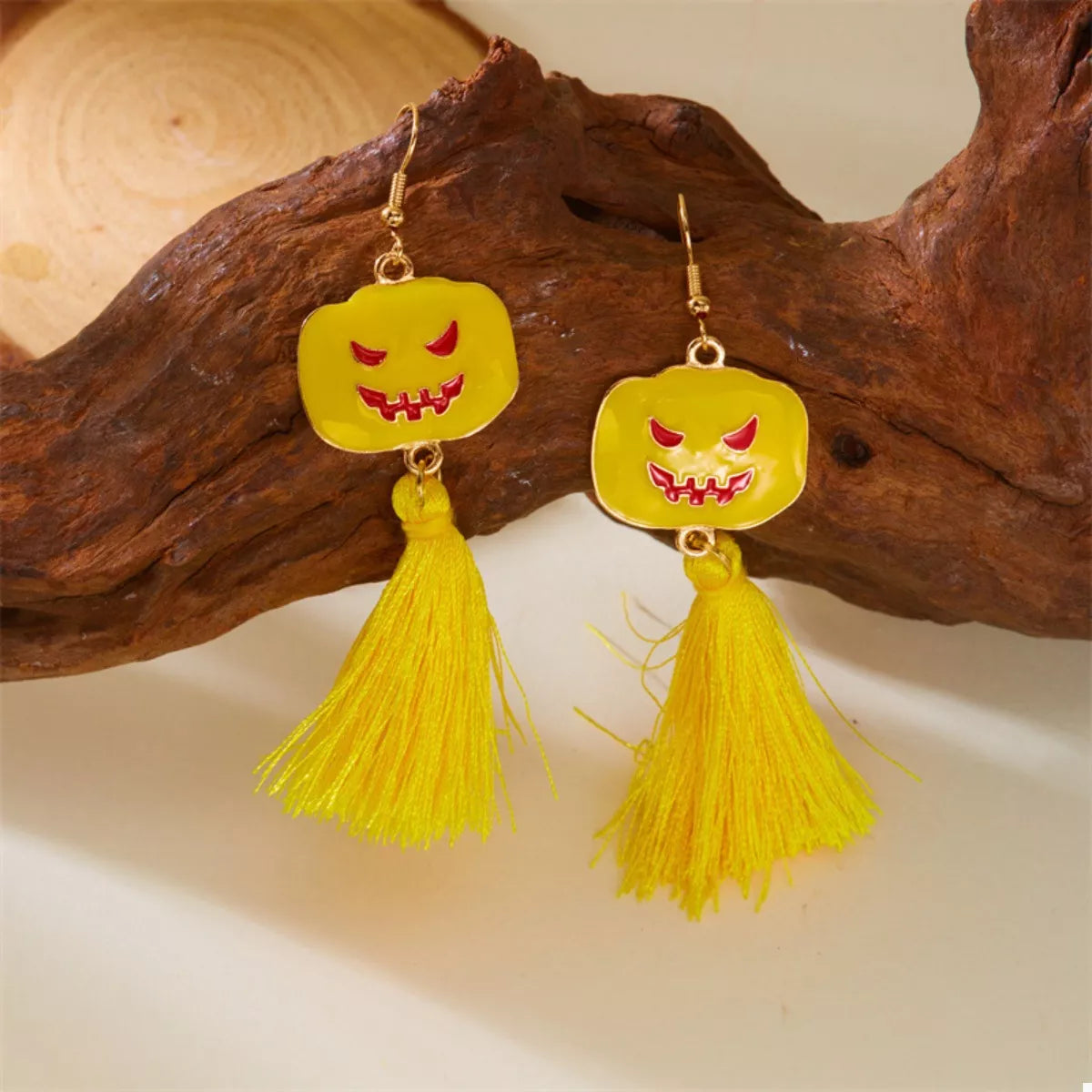 Halloween Ghost and Pumpkin Dangle Earrings OutfitFlow