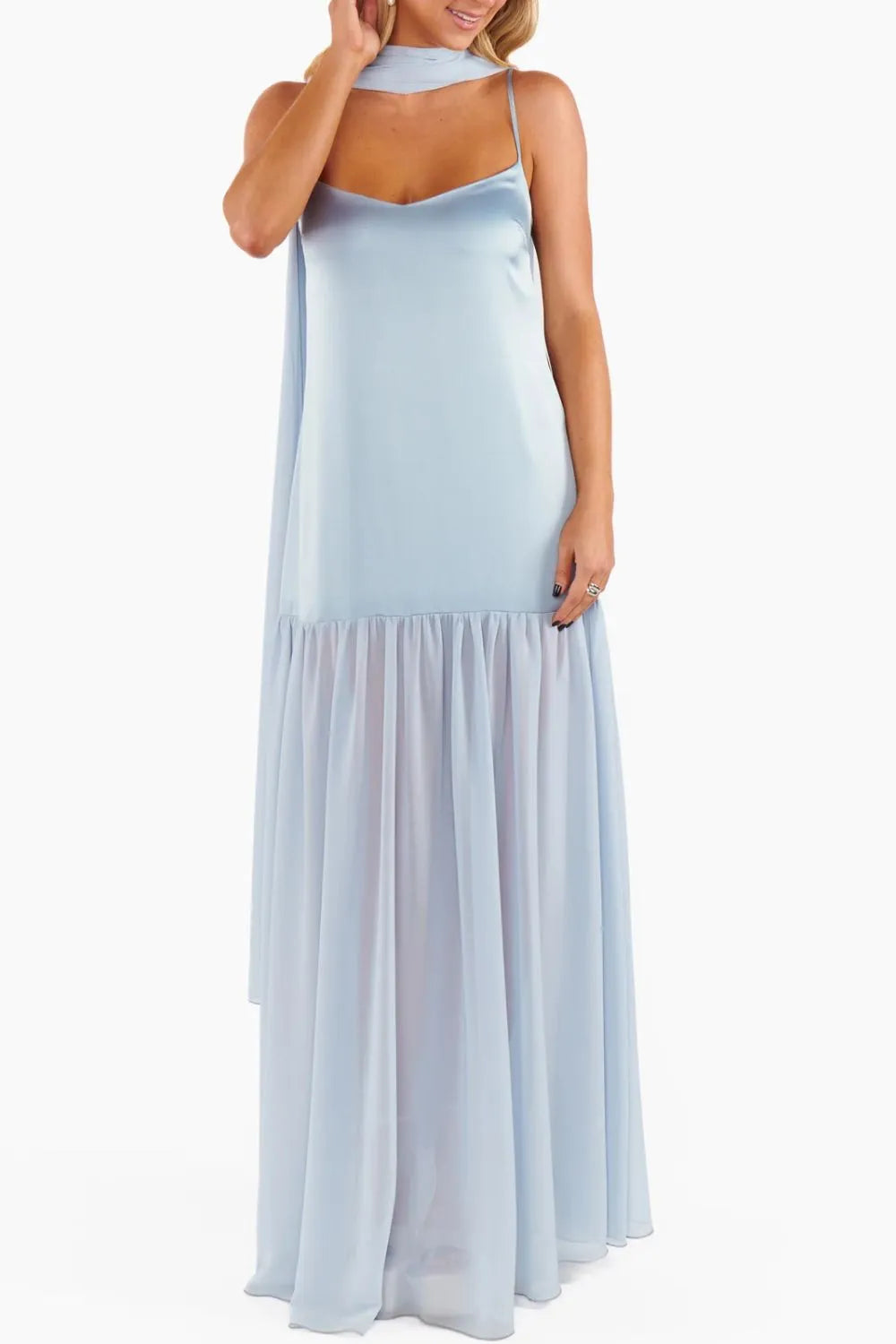 Adjustable Strap Maxi Cami Dress OutfitFlow