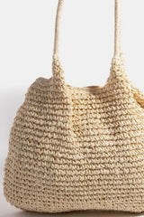 Fame Braided Long Handle Tote Bag OutfitFlow