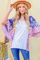 And The WhyFloral Print Bell Sleeve Top IVORY OutfitFlow