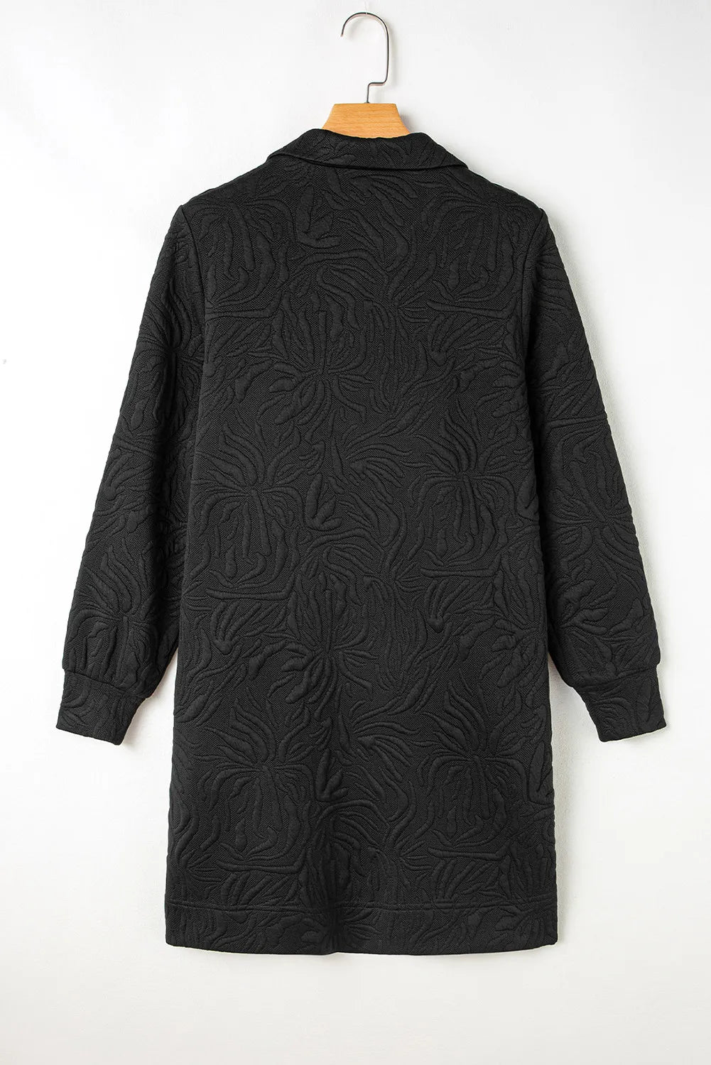 Texture Quarter Zip Long Sleeve Mini Dress OutfitFlow