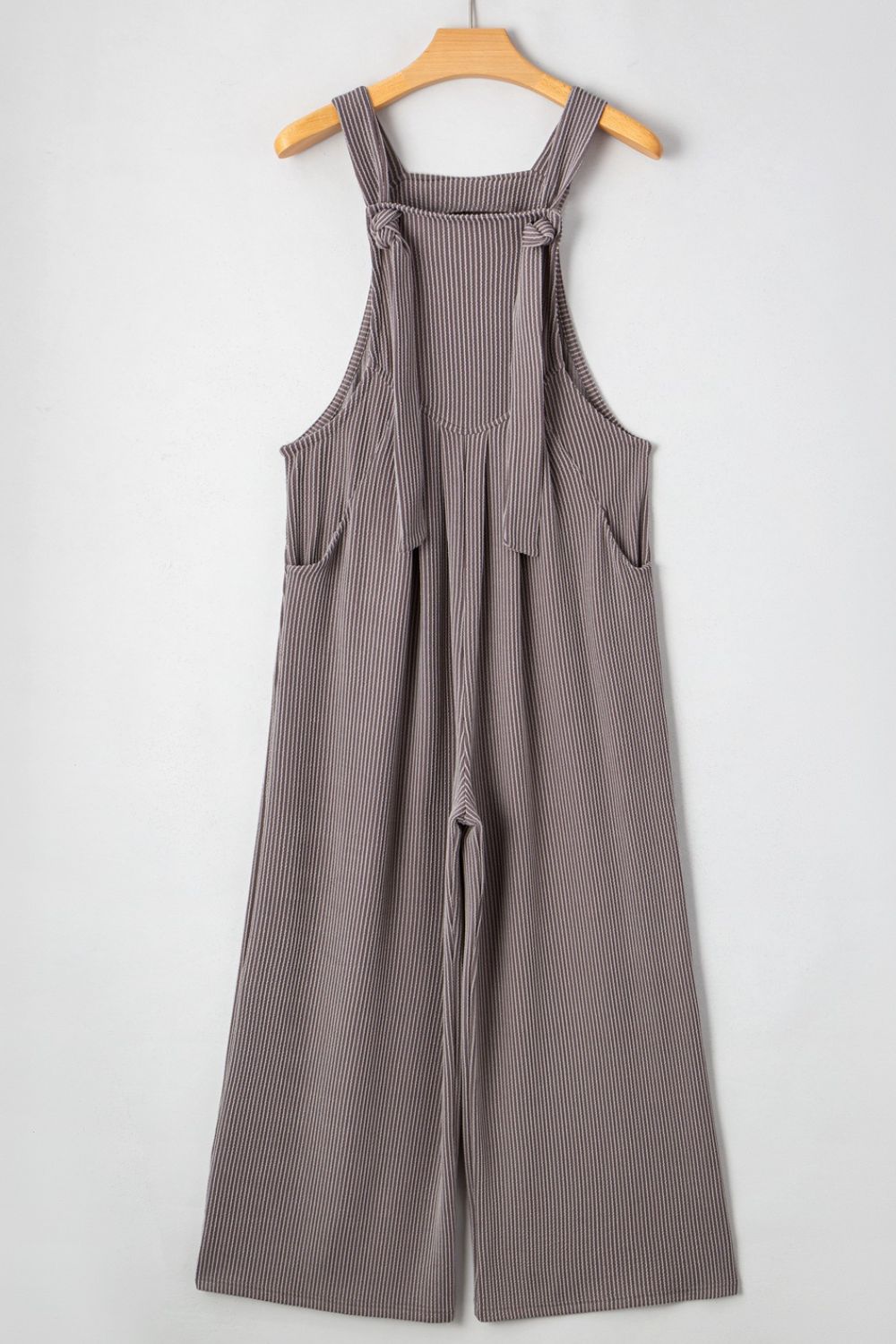 Corded Adjustable Straps Wide Leg Loose Overalls OutfitFlow