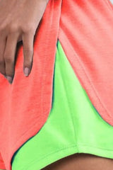 BiBi French Terry Knit Color Block with Sid Slit Shorts OutfitFlow