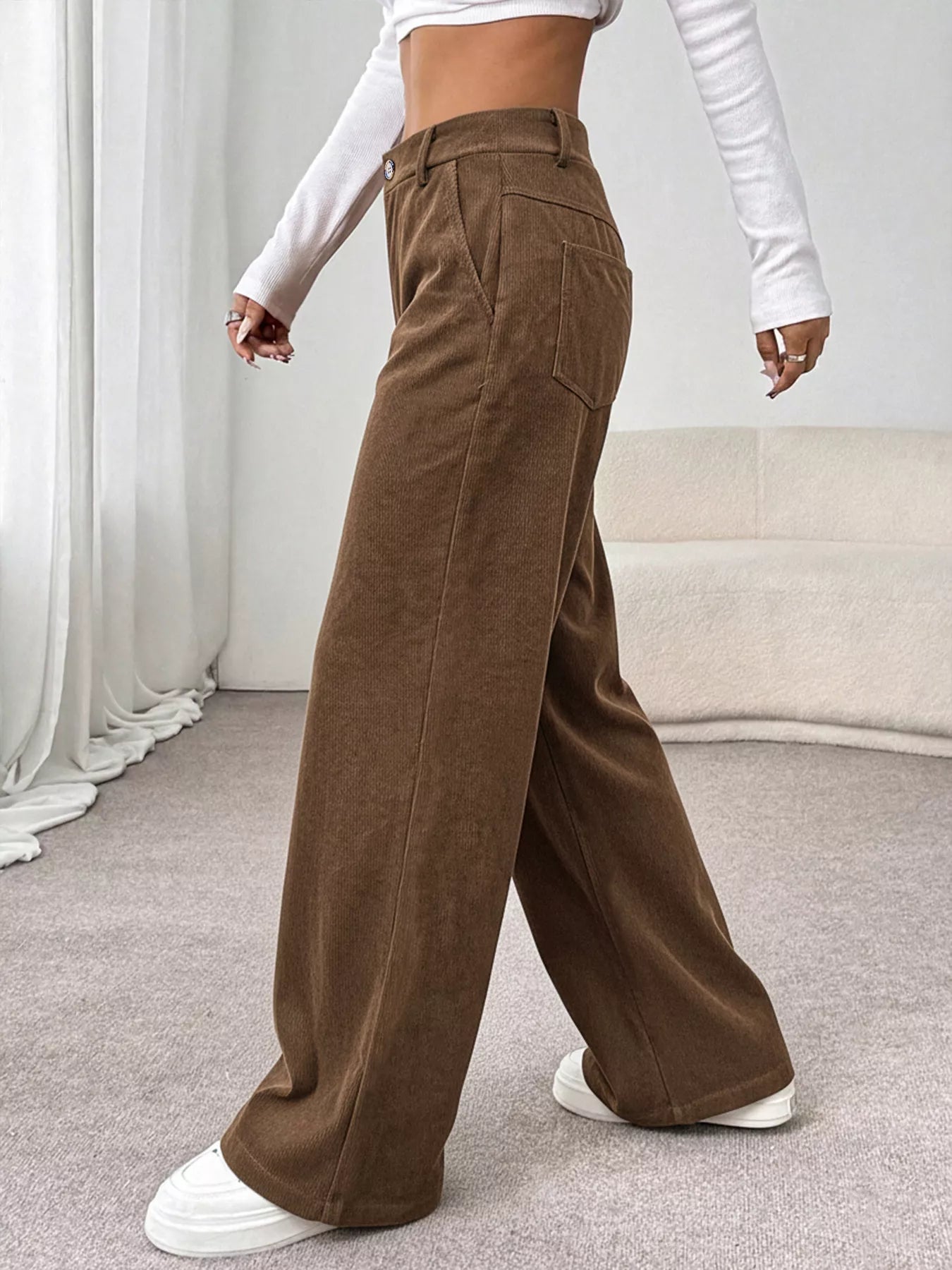 Wide Leg Casual Pants OutfitFlow