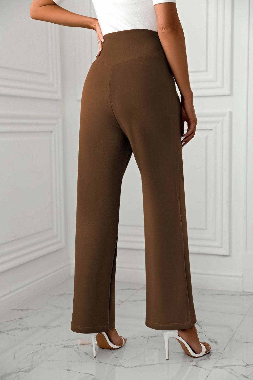 Outfit Flow - High Waist Straight Leg Pants