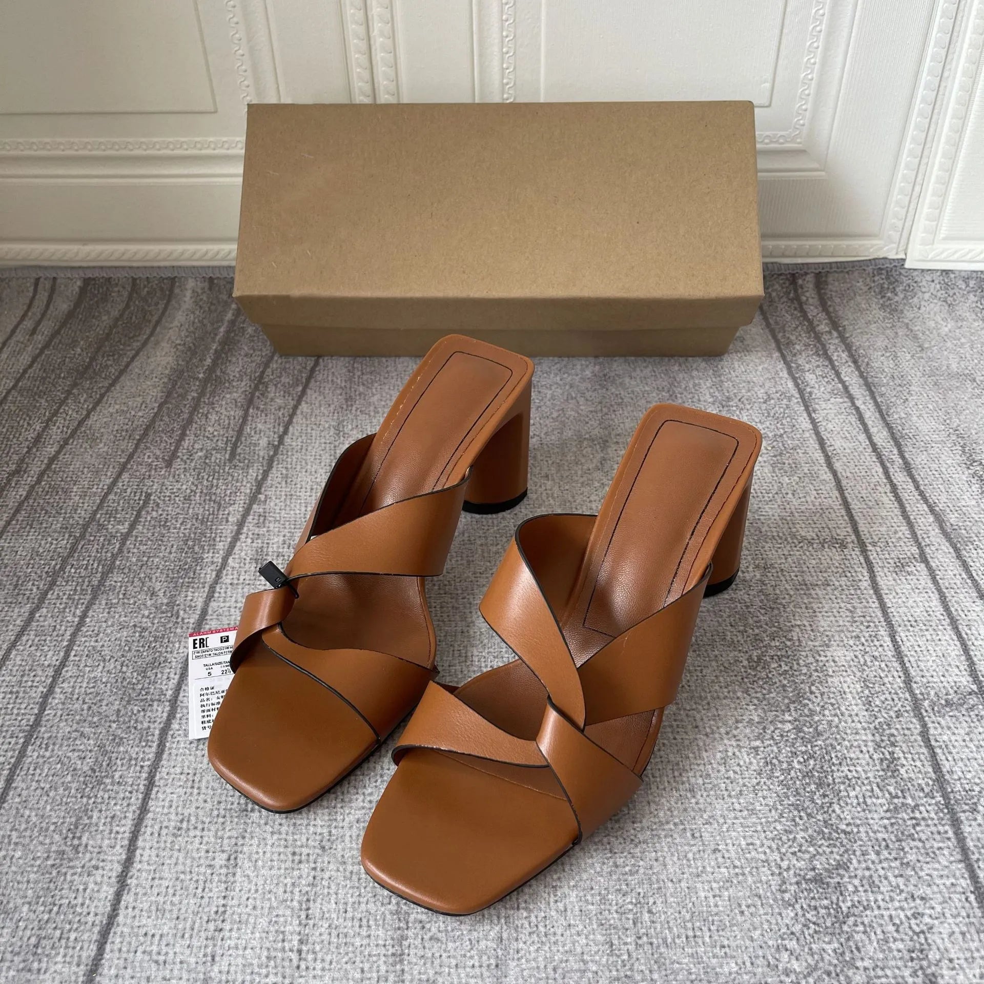 Open Toe Block Heels Sandals OutfitFlow