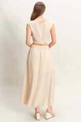 HYFVE Sleeveless Top and Maxi Skirt Set OutfitFlow