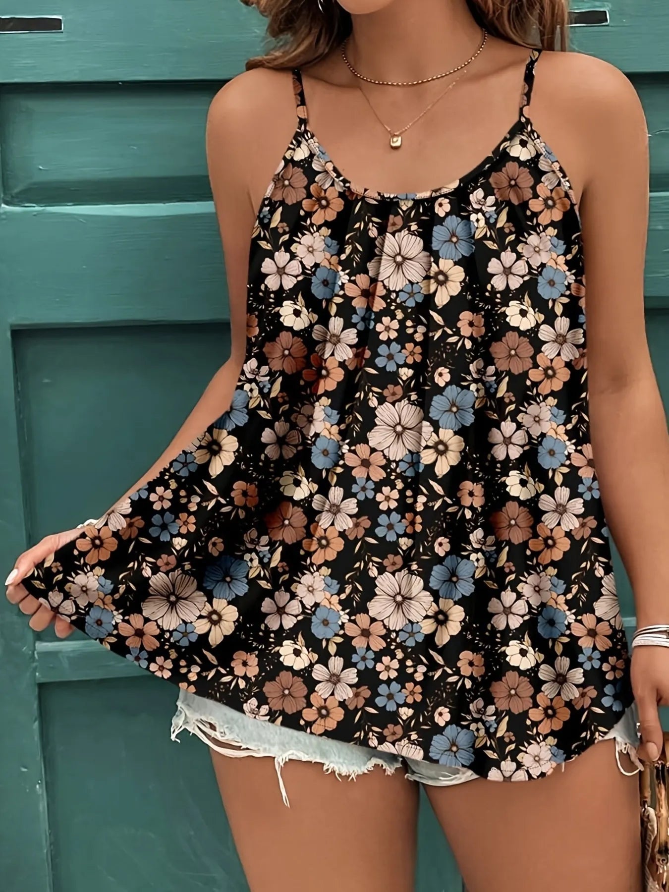 Floral Print Cami Top OutfitFlow