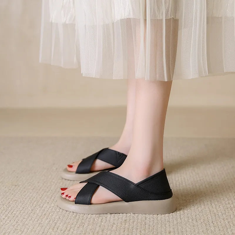 Crossover Platform Comfort Sandals OutfitFlow