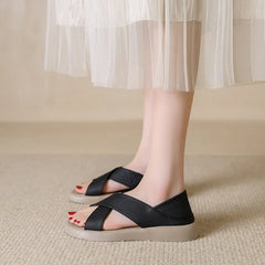 Crossover Platform Comfort Sandals OutfitFlow
