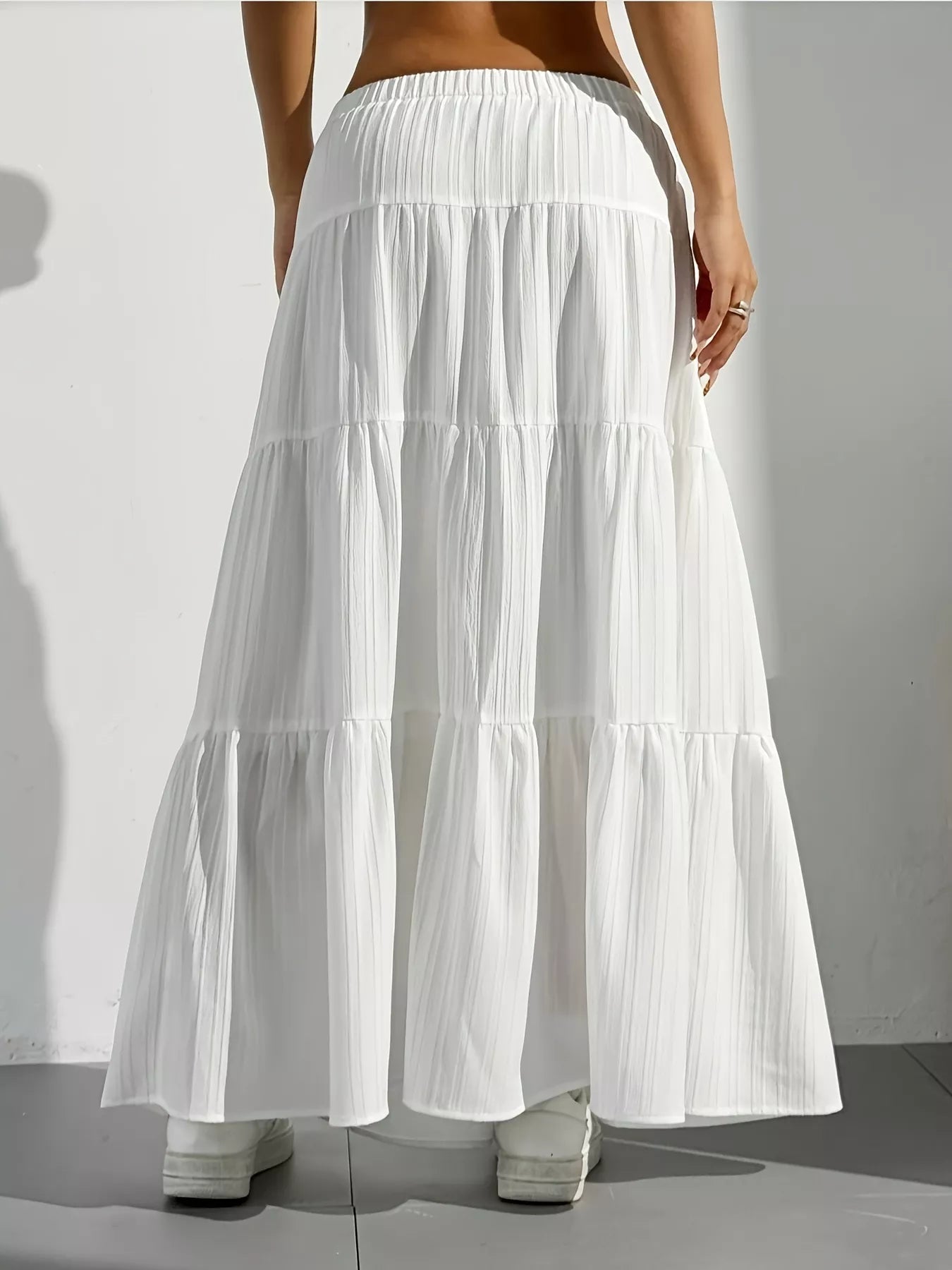 Flowy Tiered Maxi Skirt OutfitFlow