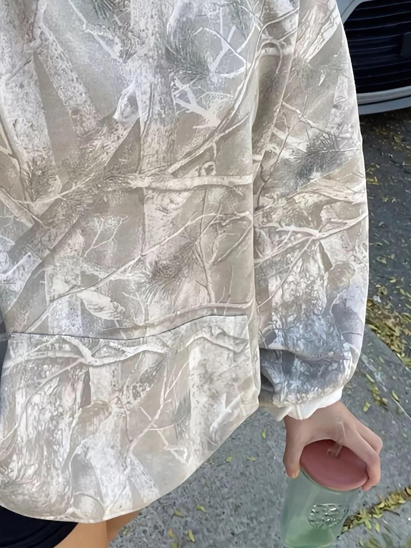 Kangaroo Pocket Long Sleeve Hoodie OutfitFlow