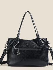 PU Leather Adjustable Strap Handbag OutfitFlow