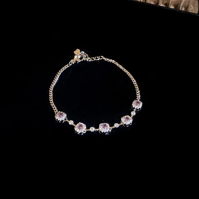 Copper Zircon Bracelet OutfitFlow