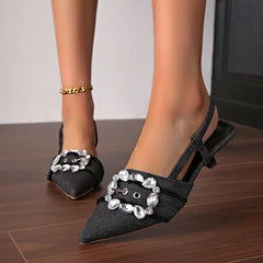 Point Toe Kitten Heels Pumps OutfitFlow
