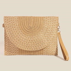 Fame Tight Woven Envelope Clutch Bag OutfitFlow