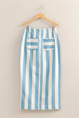 HYFVE Striped Pocket Detail Maxi Skirt OutfitFlow