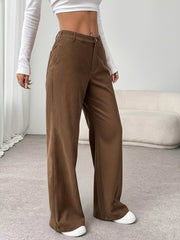 Wide Leg Casual Pants OutfitFlow