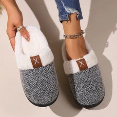 Cozy Fleece-Lined Slippers Light Gray OutfitFlow