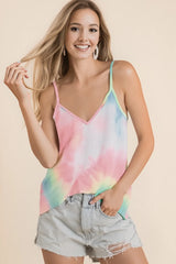 BiBi Tie Dye French Terry Knit Cami OutfitFlow