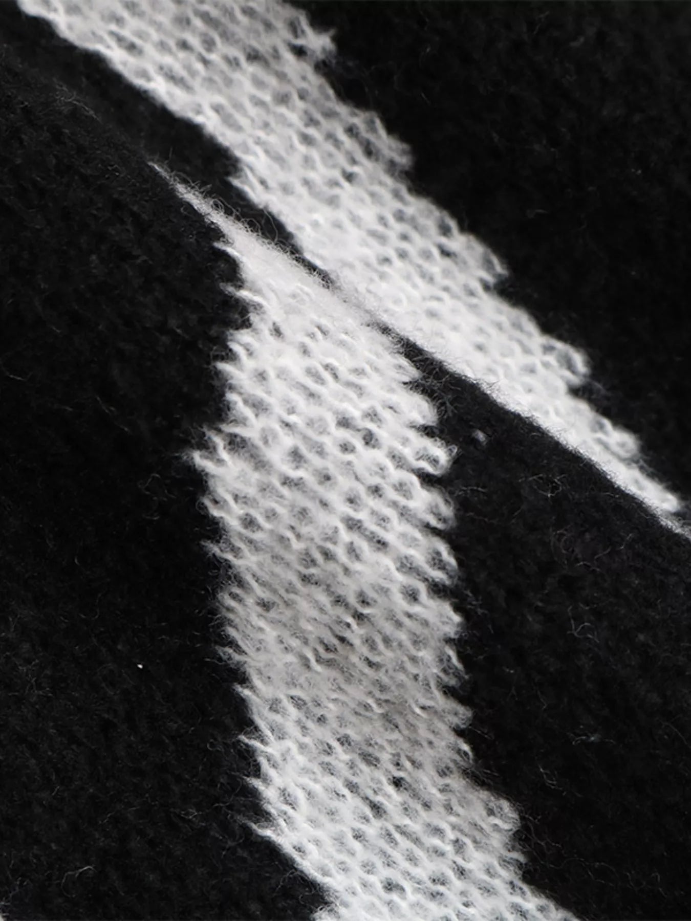 Zebra Print Relaxed Fit Pullover Sweater OutfitFlow