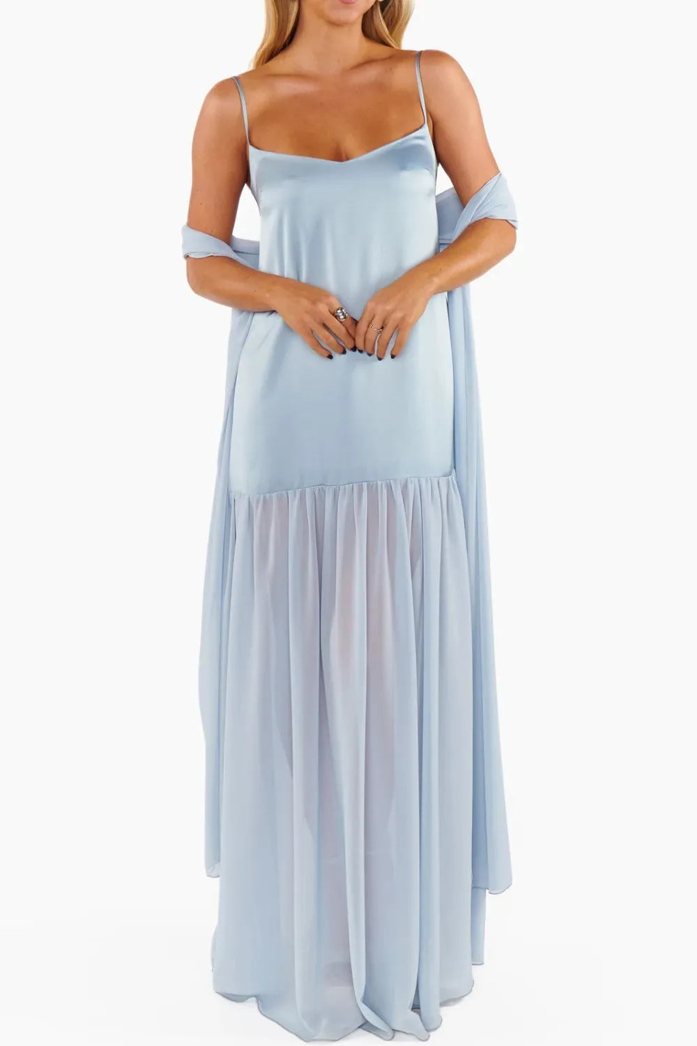 Adjustable Strap Maxi Cami Dress OutfitFlow